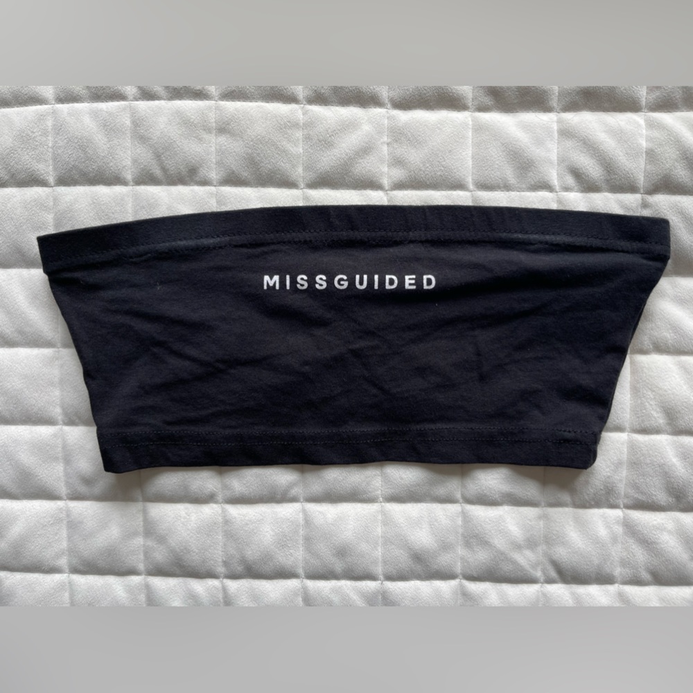 Size 0 Black Missguided Tube Top